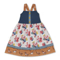 Straps Horse Floral Baby Girls Summer Dresses