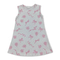 Sleeveless Pink Bow Summer Dress