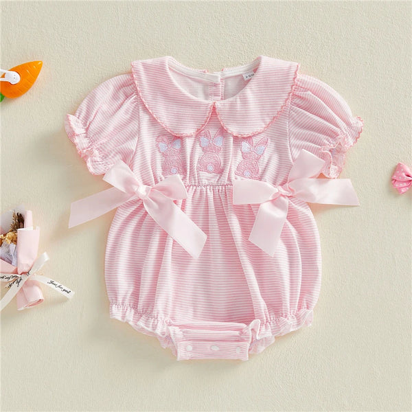 Bunny Embroidery Baby Romper