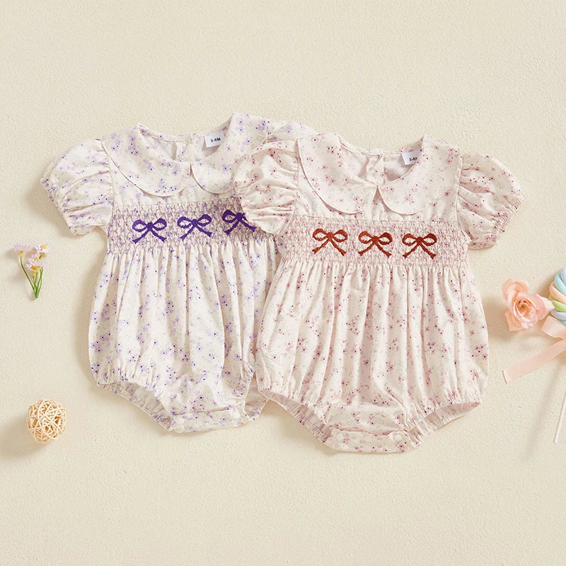 Adorable Baby Floral Rompers
