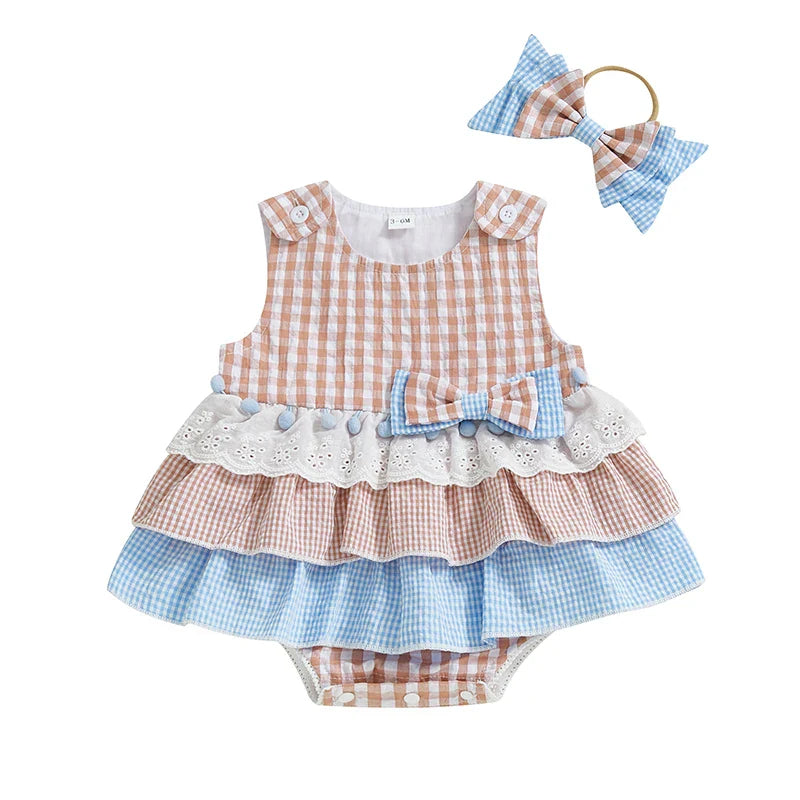 Adorable Baby Girl Plaid Dress