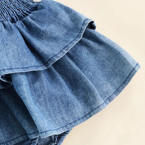Adorable Denim Baby Romper