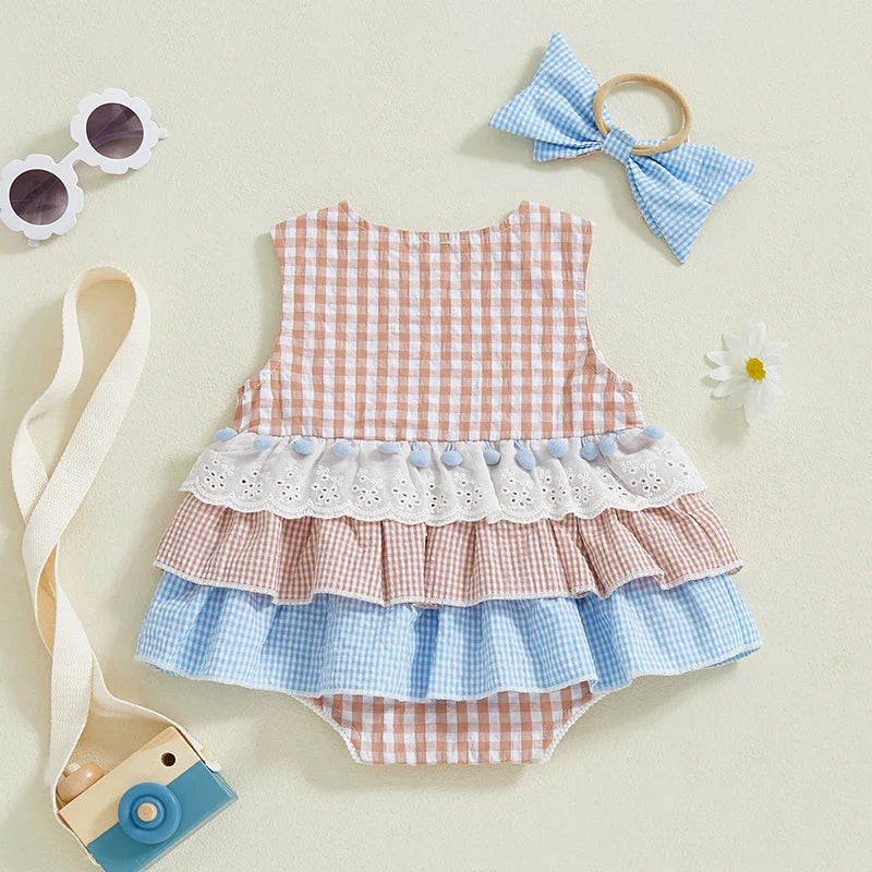 Adorable Baby Girl Plaid Dress