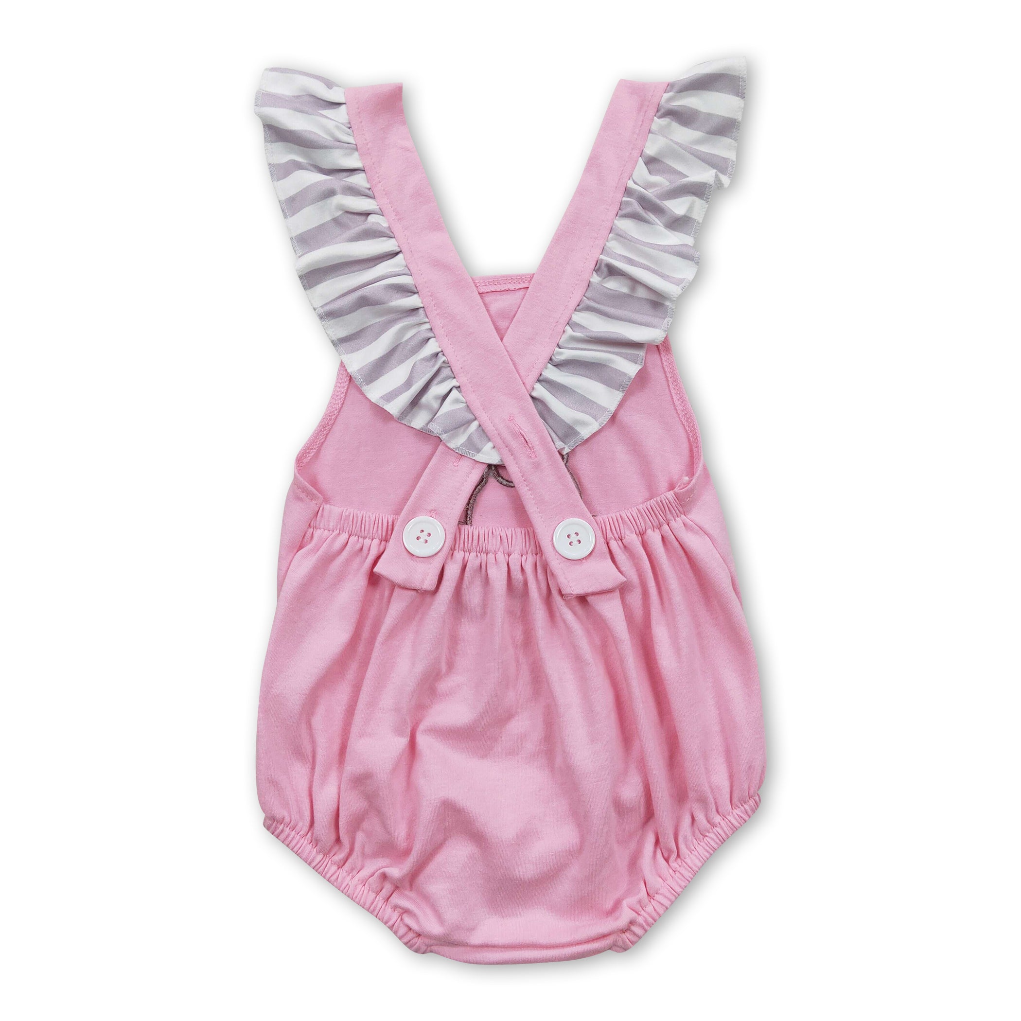 Pink Dog Cute Baby Girls Summer Romper