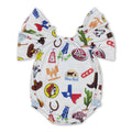 Flutter Sleeves Cactus Totally Texas Girls Romper