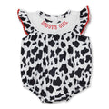 Daddy's Girl Cow Print Baby Girls Father's Day Romper