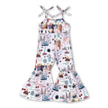 Straps Butterfly Hat Singer Girls Jumpsuit