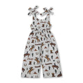 Straps Cactus Horse Rodeo Western Kids Girls Jumpsuit