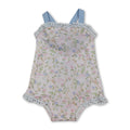 Straps Lace Ruffle Floral Baby Girls Summer Romper